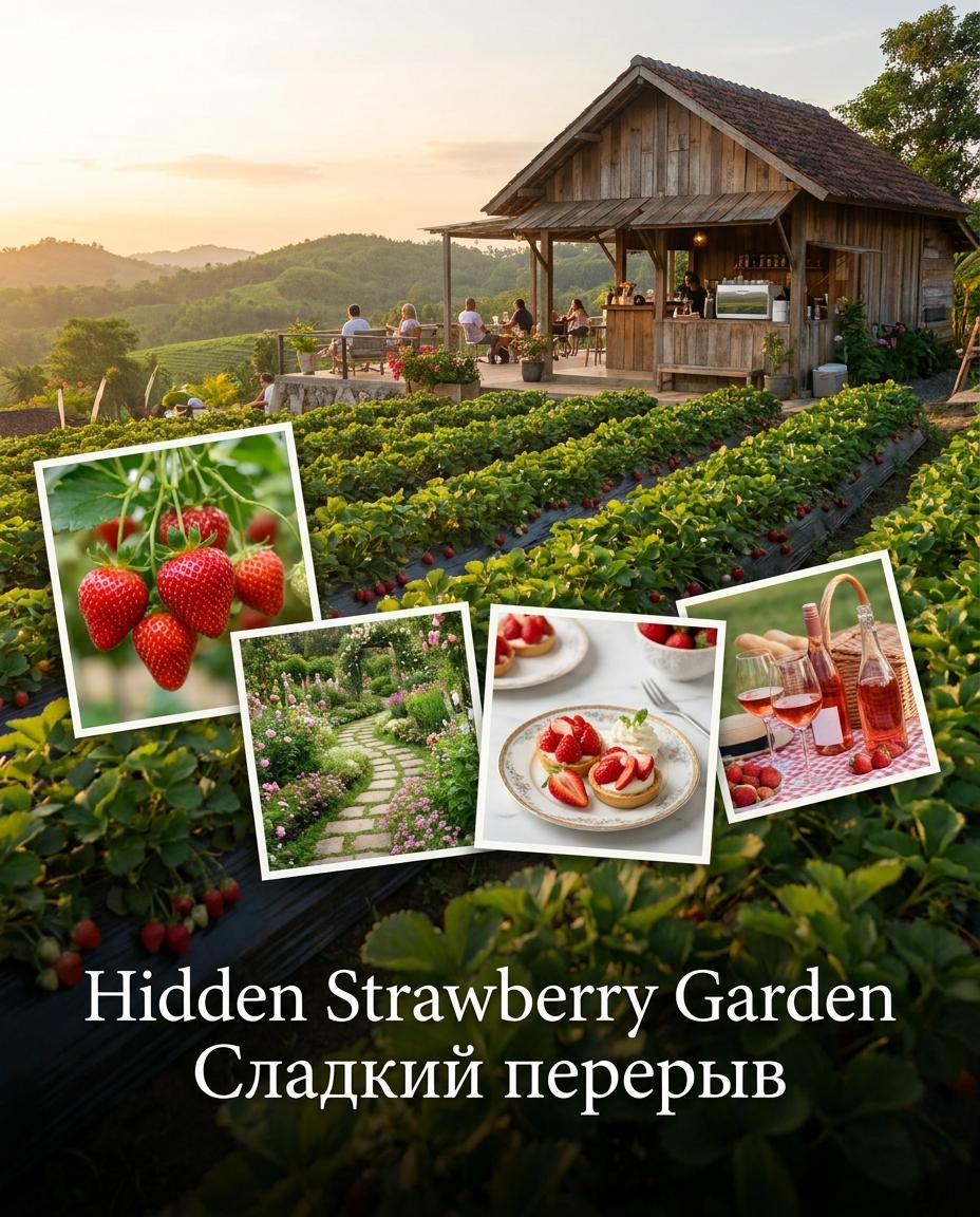 Клубничная ферма Hidden Strawberry Garden